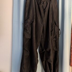 Plus Size Black Cargo Pants